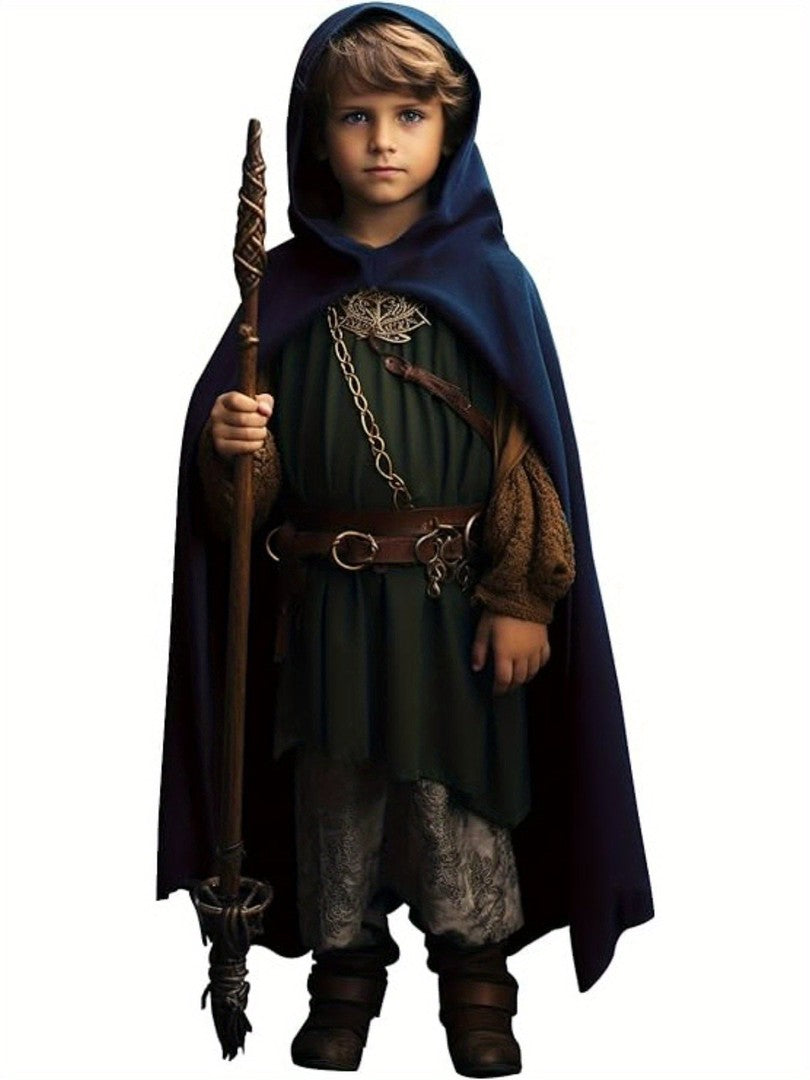 Kids' hooded wizard cape - product photo 2