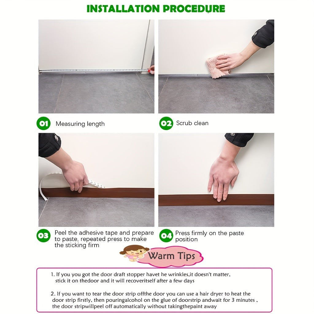 Silicone under-door draft seal strip - product photo 13