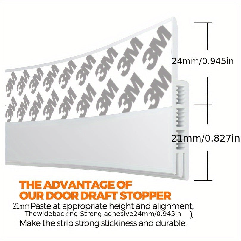 Silicone under-door draft seal strip - product photo 3
