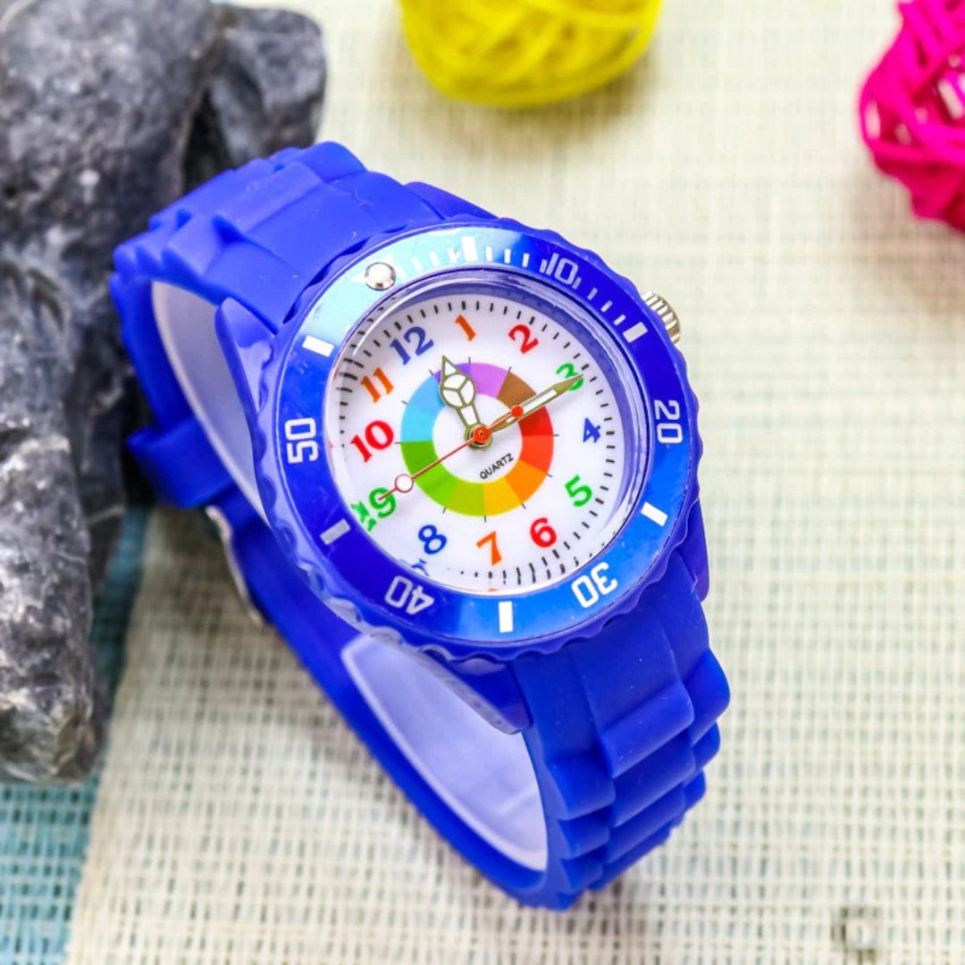 Children's learning watch with color-coded hands - product photo 1