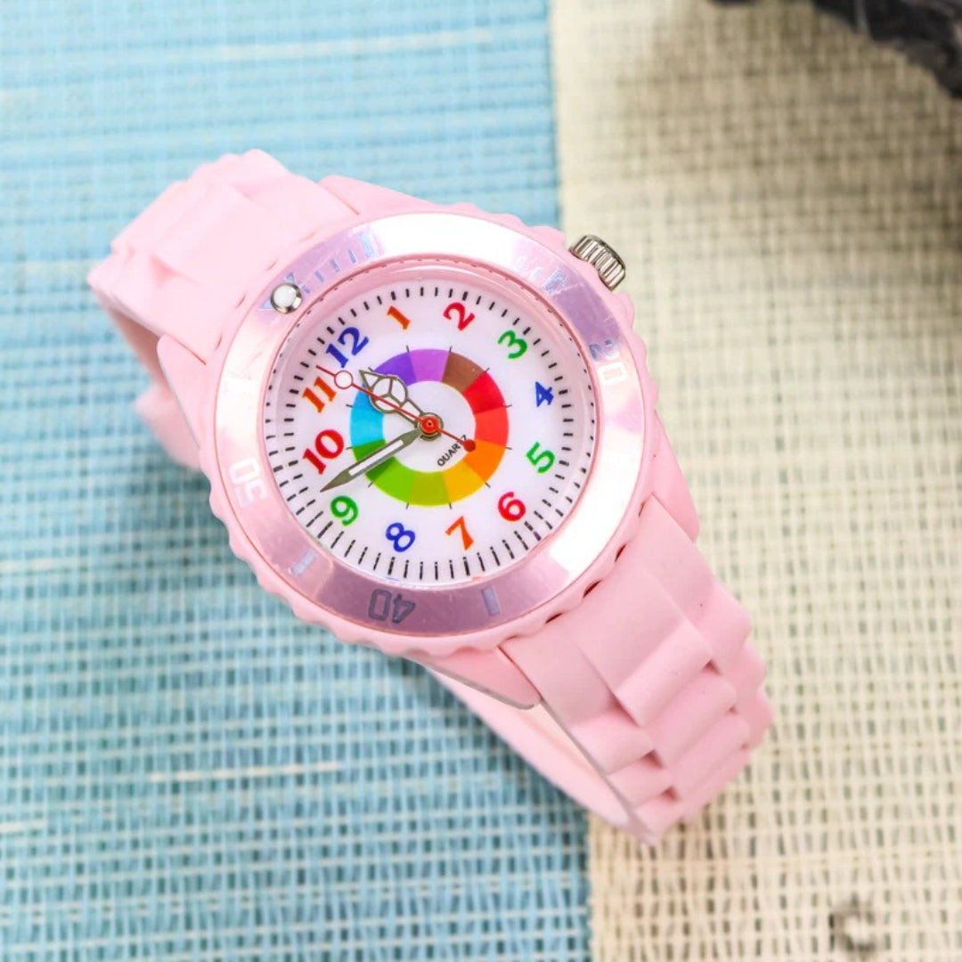 Children's learning watch with color-coded hands - product photo 4