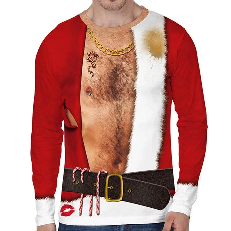 Printed novelty Christmas jumper - product photo 2