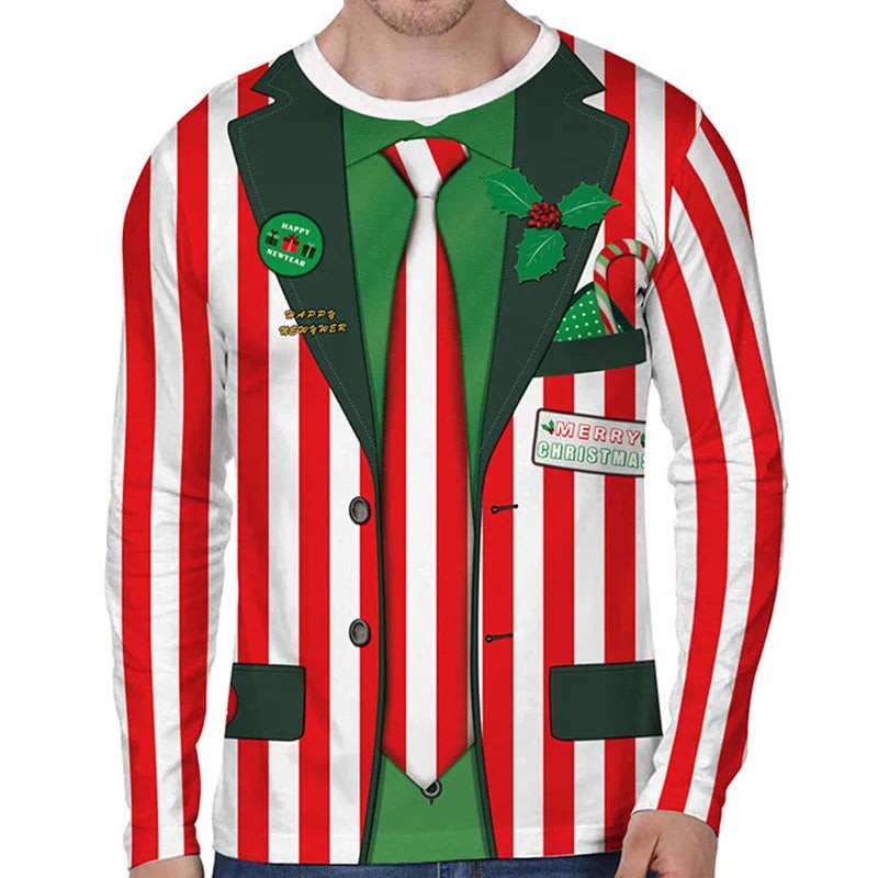 Printed novelty Christmas jumper - product photo 3