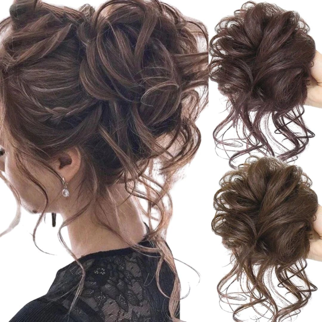 Elastic messy bun hairpiece - product photo 1