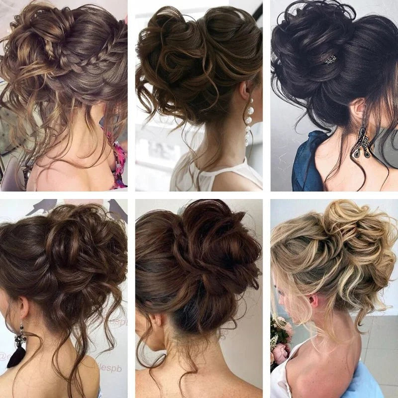 Elastic messy bun hairpiece - product photo 2