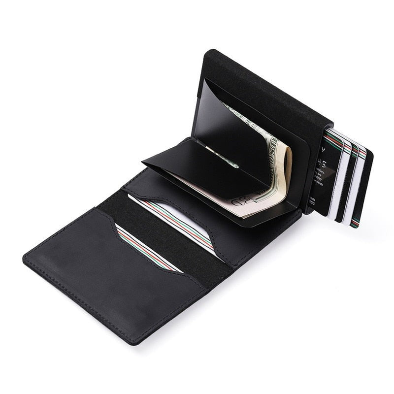 Slim card wallet with a tracker compartment - product photo 3