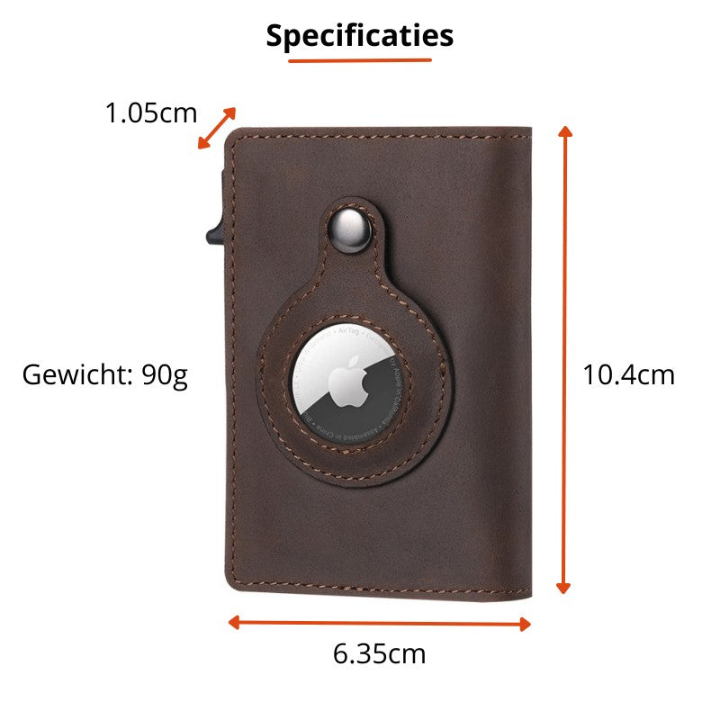 Slim card wallet with a tracker compartment - product photo 5