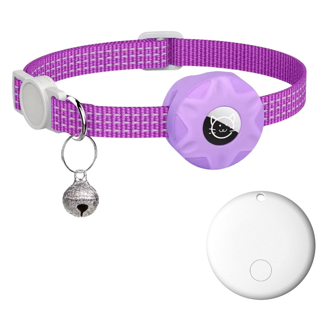 Pet tracker tag on a reflective collar - product photo 19