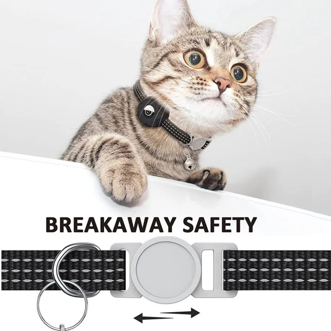 Pet tracker tag on a reflective collar - product photo 8