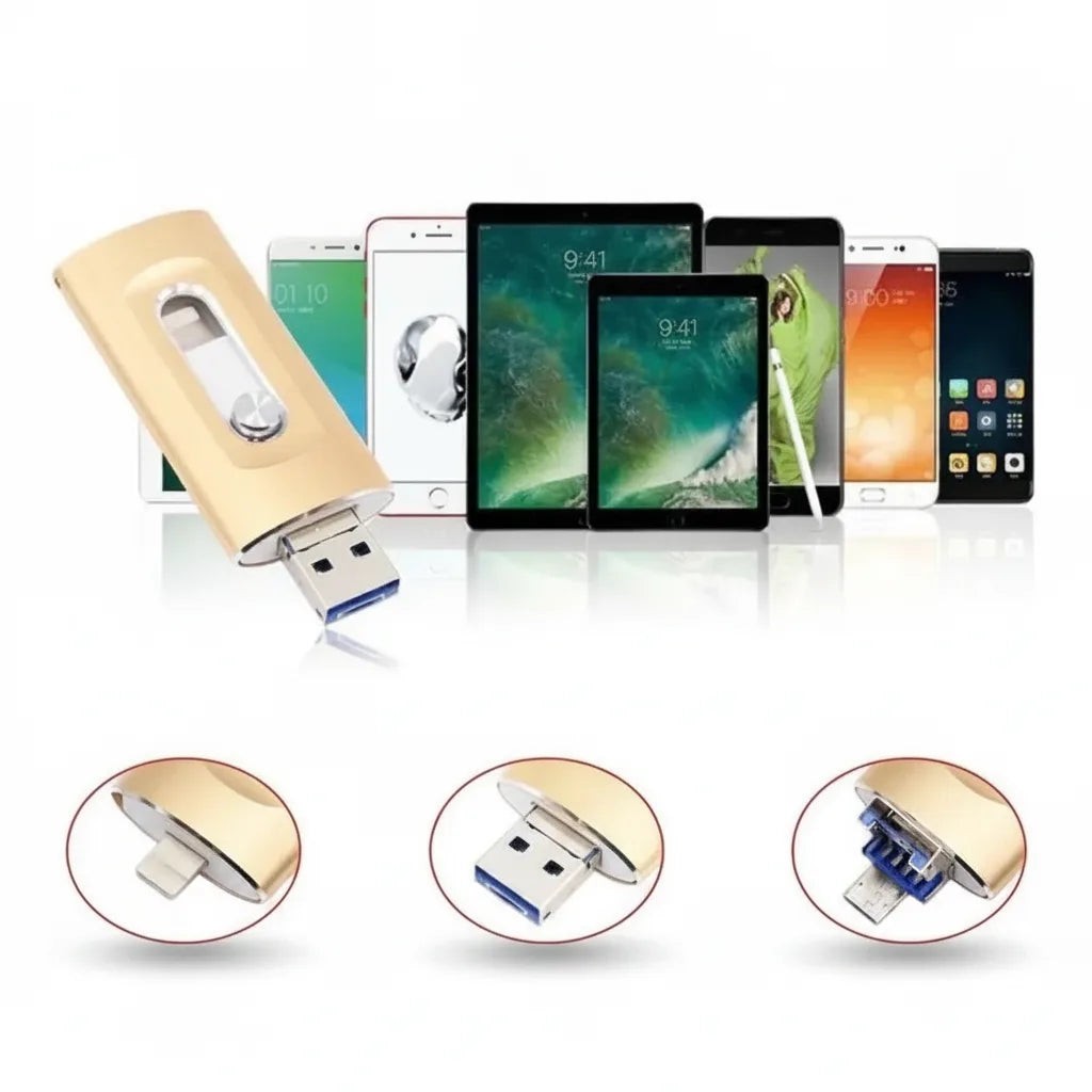 3-in-1 USB flash drive with Lightning, USB-C and USB 3.0 - product photo 6