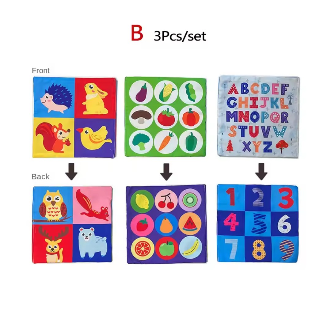 Montessori fabric tissue box sensory toy - product photo 5