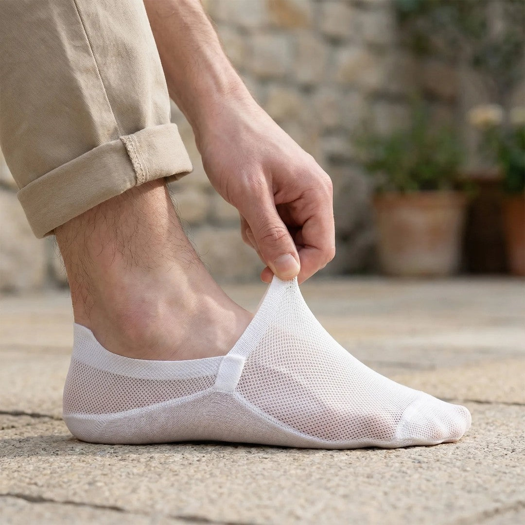No-show socks with silicone heel grip - product photo 1