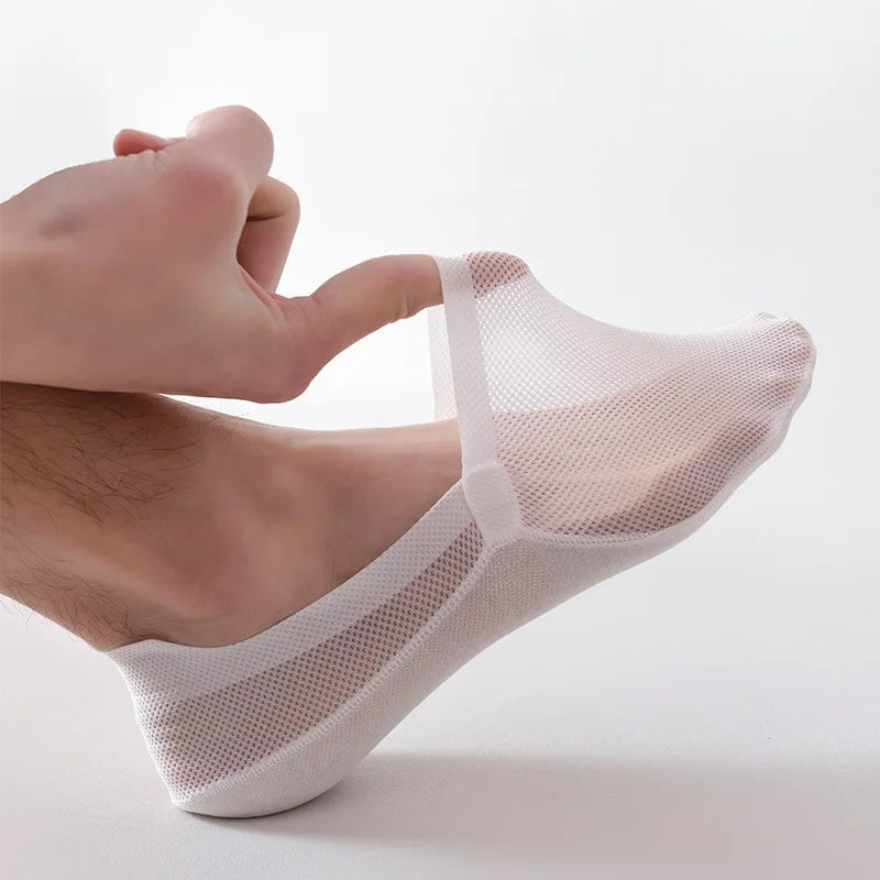 No-show socks with silicone heel grip - product photo 2