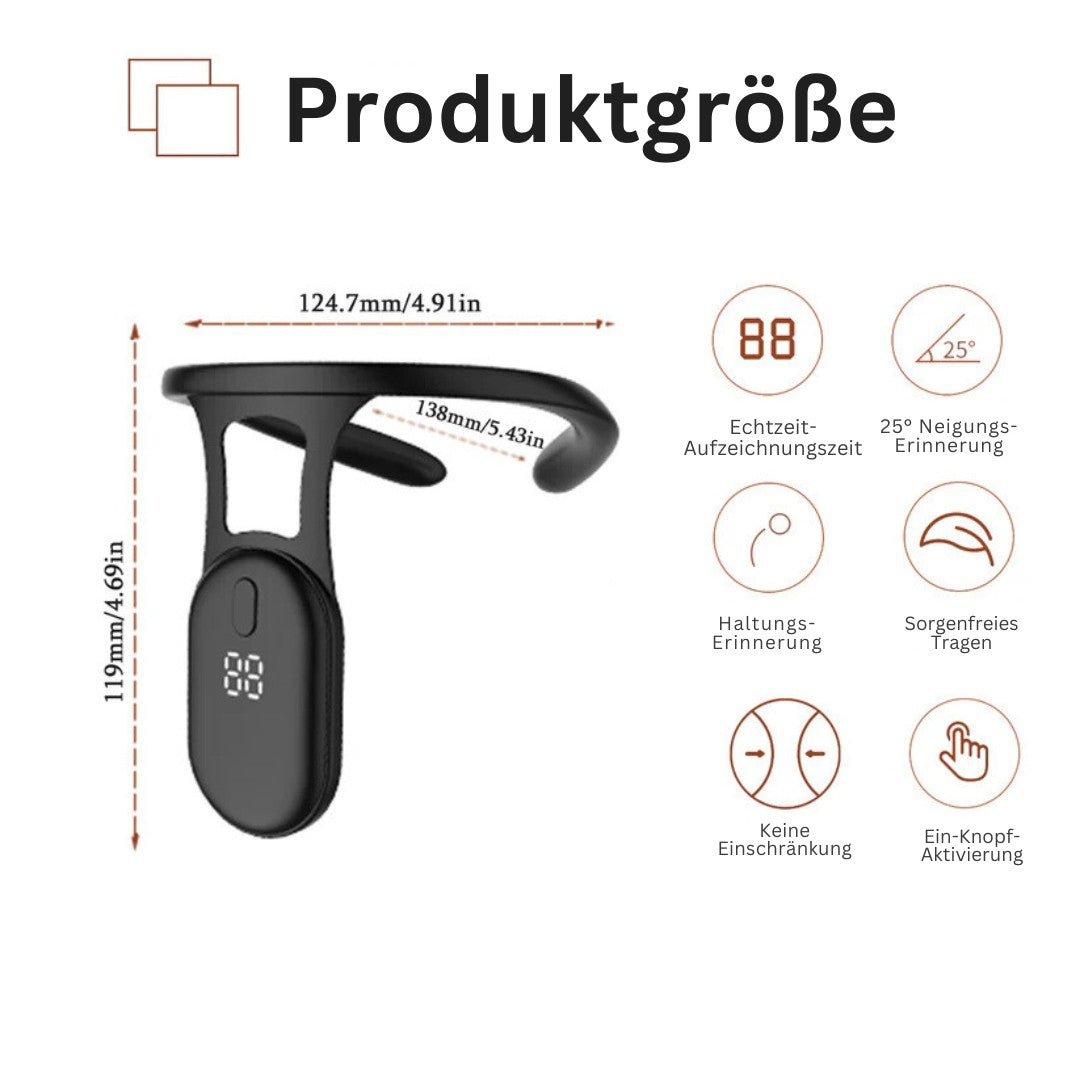 Adjustable breathable posture support brace - product photo 4