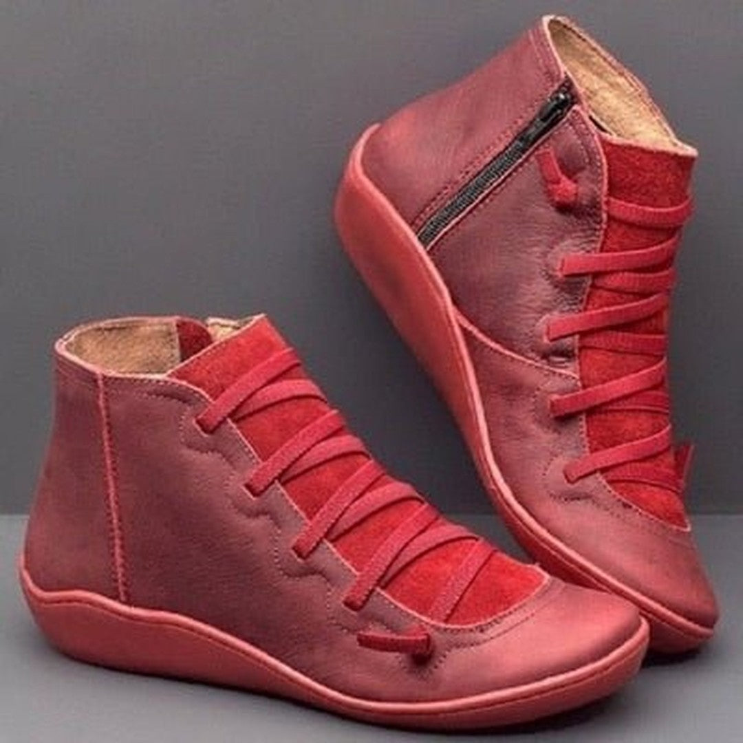Woman wearing the Vada women's boots, 8 view