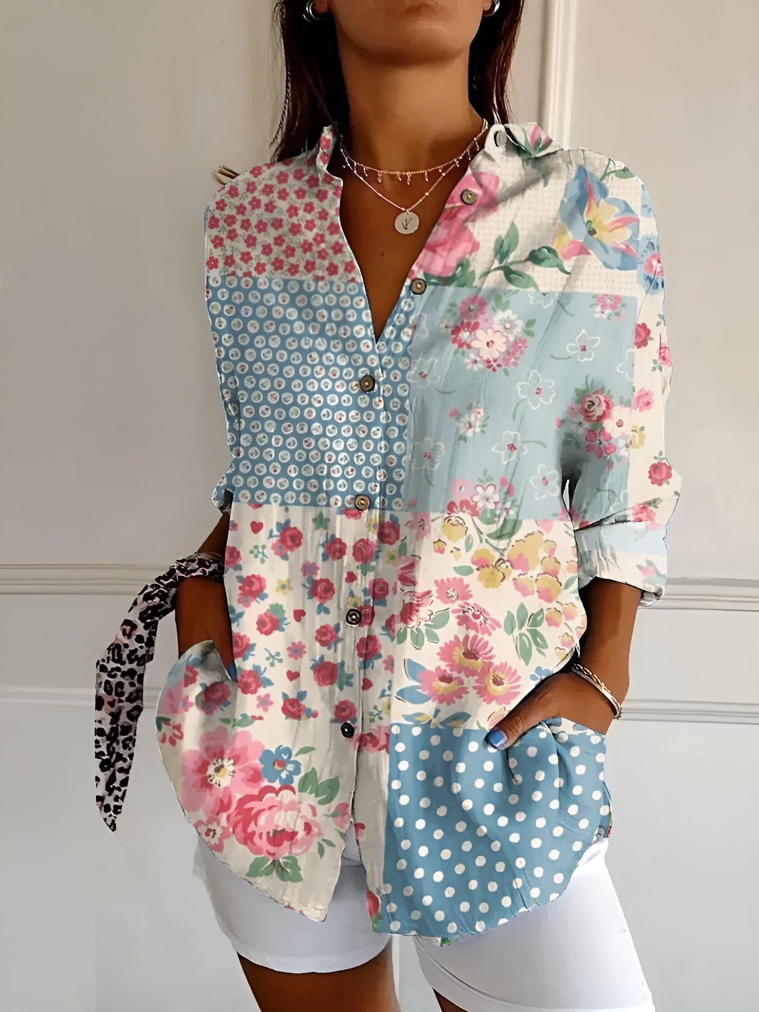 Daphne | Women's Relaxed Long Sleeve Button-Up Shirt