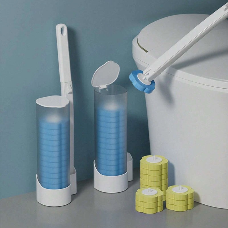 Disposable toilet brush with pre-loaded sponge heads - product photo 11