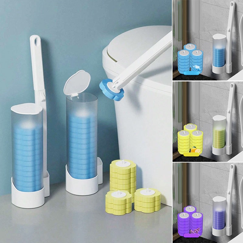 Disposable toilet brush with pre-loaded sponge heads - product photo 16