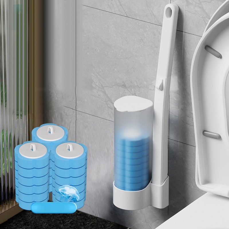 Disposable toilet brush with pre-loaded sponge heads - product photo 18