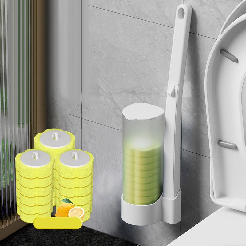 Disposable toilet brush with pre-loaded sponge heads - product photo 19