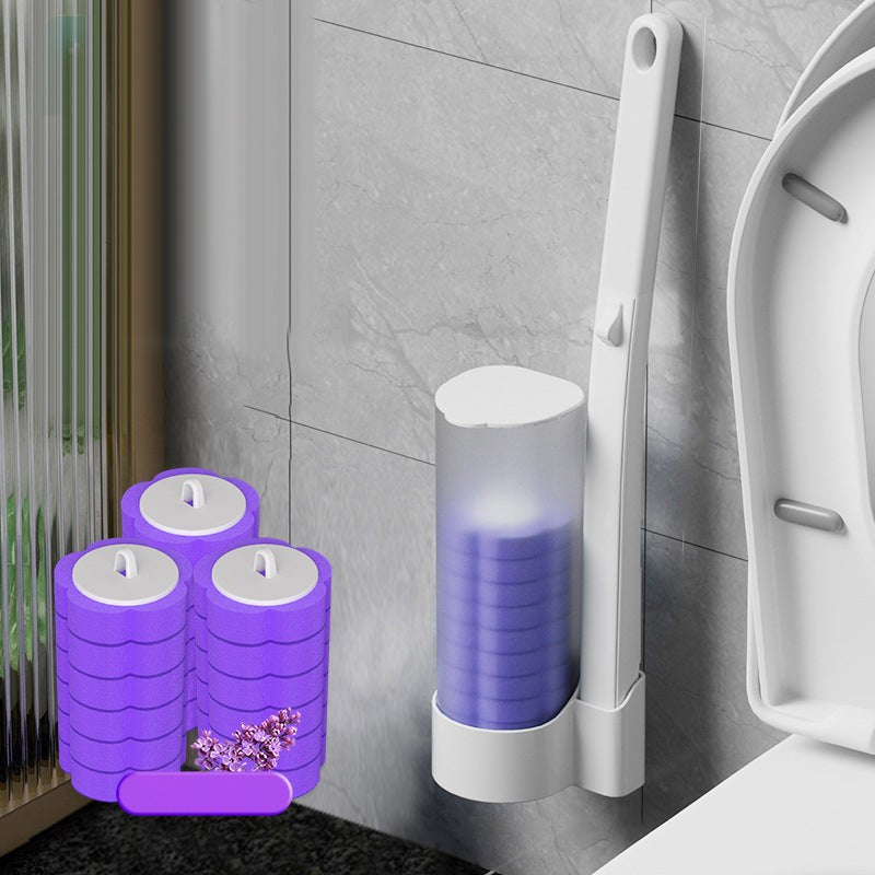 Disposable toilet brush with pre-loaded sponge heads - product photo 20