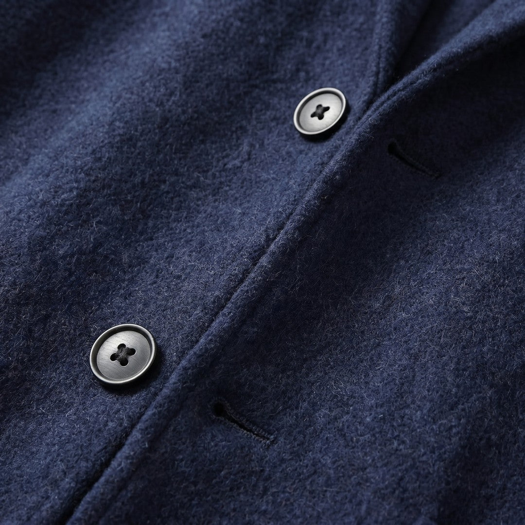 Man wearing the Viggo men's casual collared jacket, 14 view