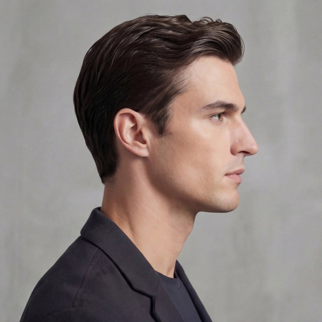 Man wearing the Viggo men's casual collared jacket, model view