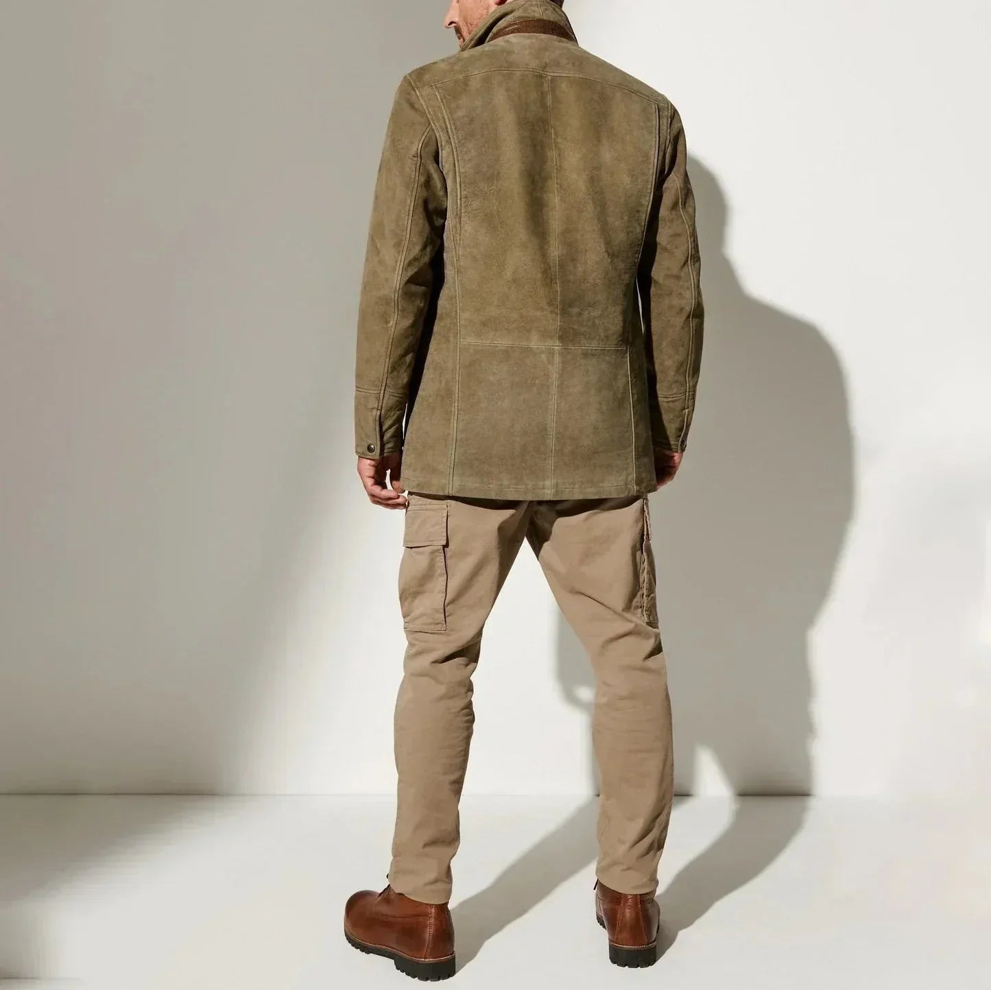 Victor | Men's Vintage Two-Tone Suede Jacket