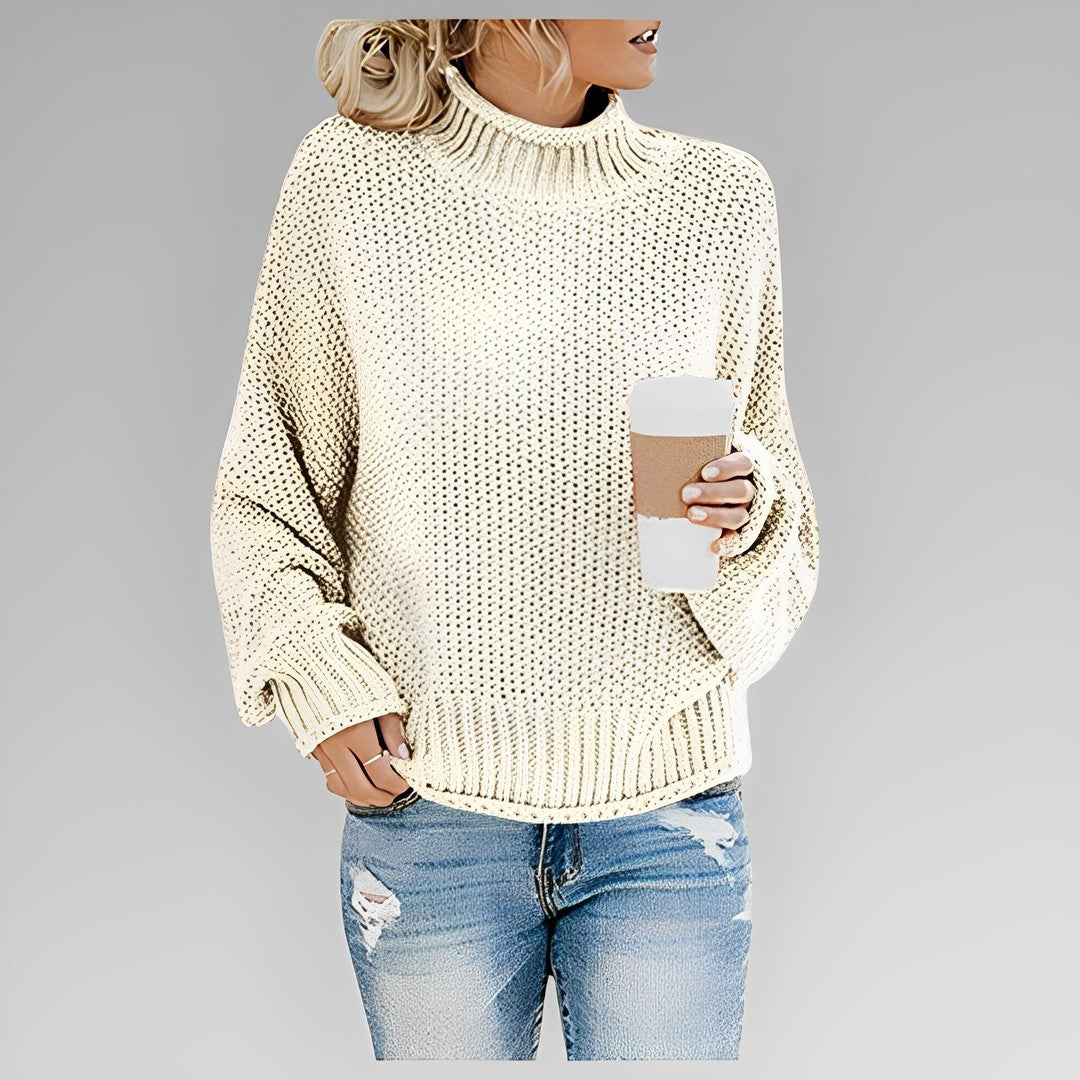 Woman wearing the Vivienne women's sweater, 8 view