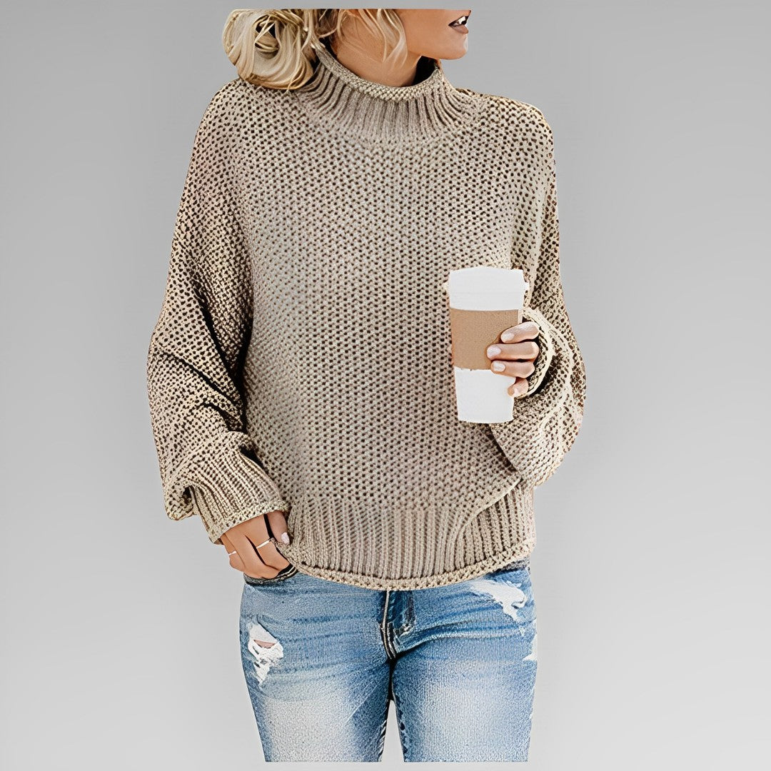 Woman wearing the Vivienne women's sweater, 9 view