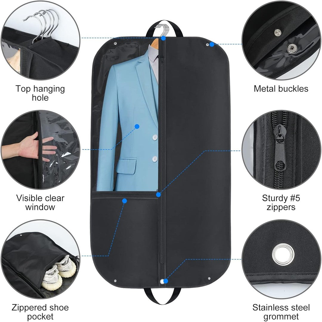 Waterproof Oxford garment bag with a clear window - product photo 5
