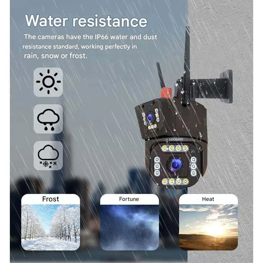 Solar dual lens PTZ outdoor security camera - product photo 8