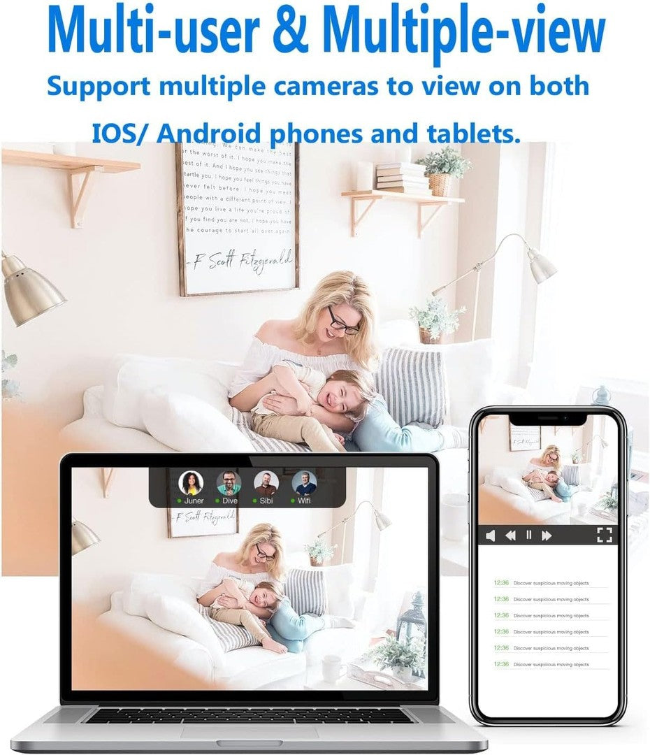 1080p Wi-Fi indoor security camera with night vision - product photo 6