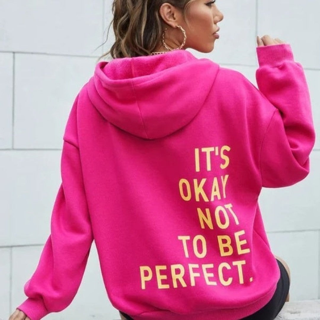 Woman wearing the Winona women's long-sleeve hoodie, 7 view