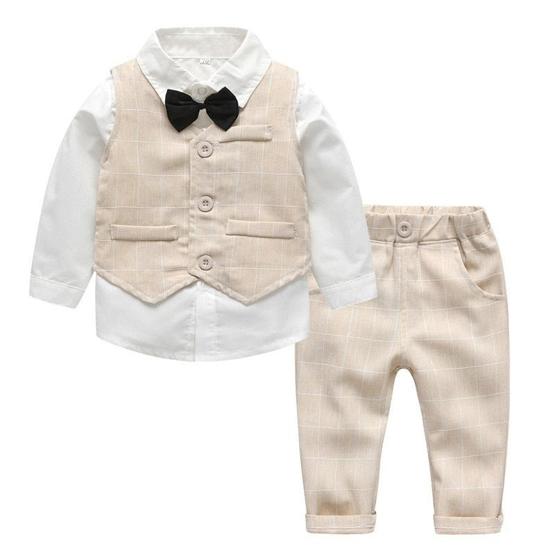 Boys' three-piece shirt, waistcoat and trouser set - product photo 14