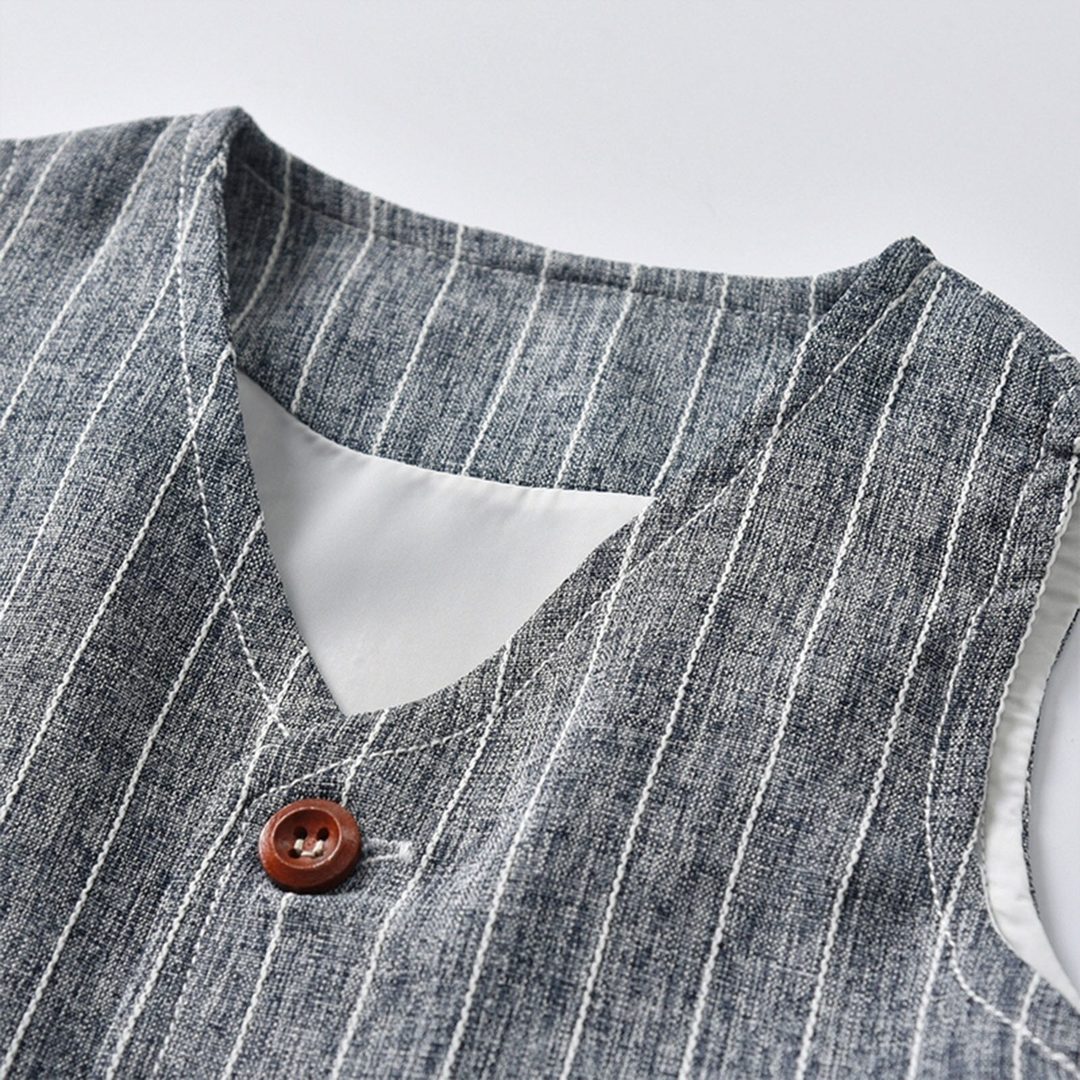 Boys' three-piece shirt, waistcoat and trouser set - product photo 19