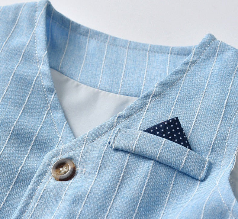 Boys' three-piece shirt, waistcoat and trouser set - product photo 8