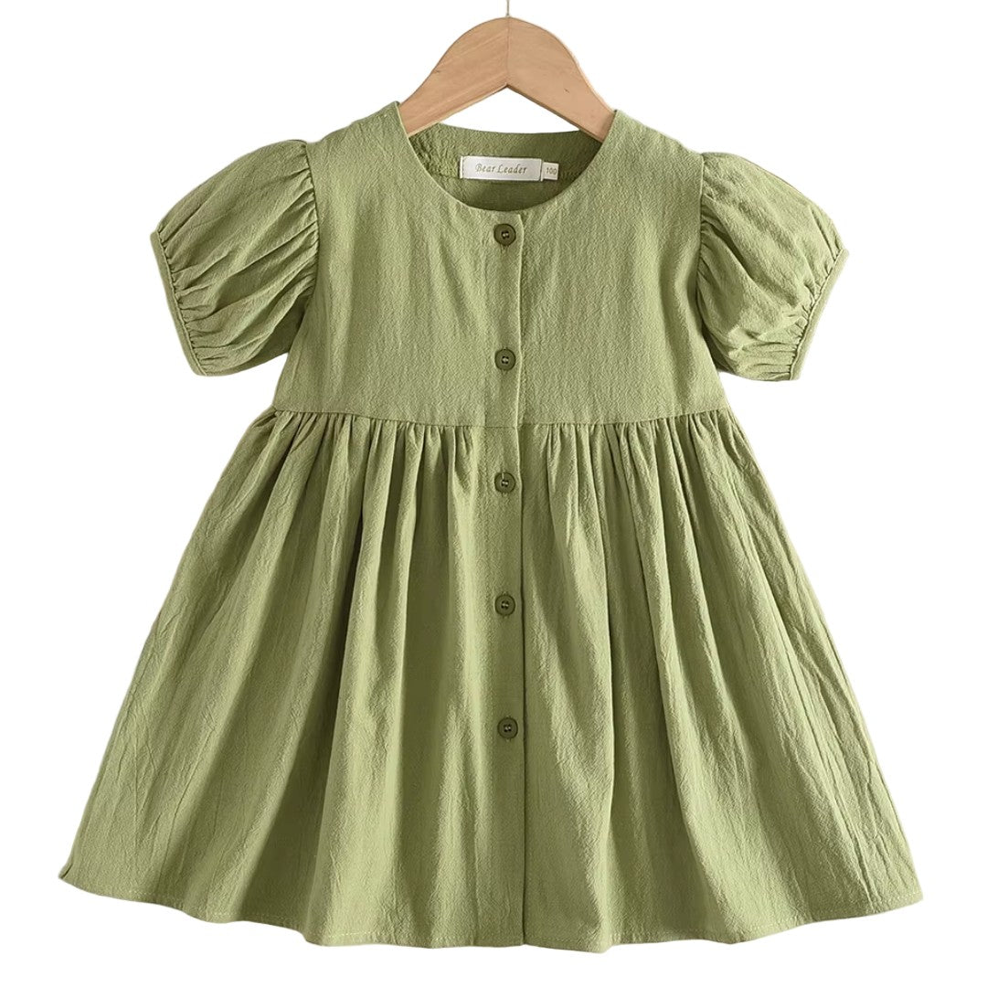 Girls' long sleeve flared dress - product photo 2