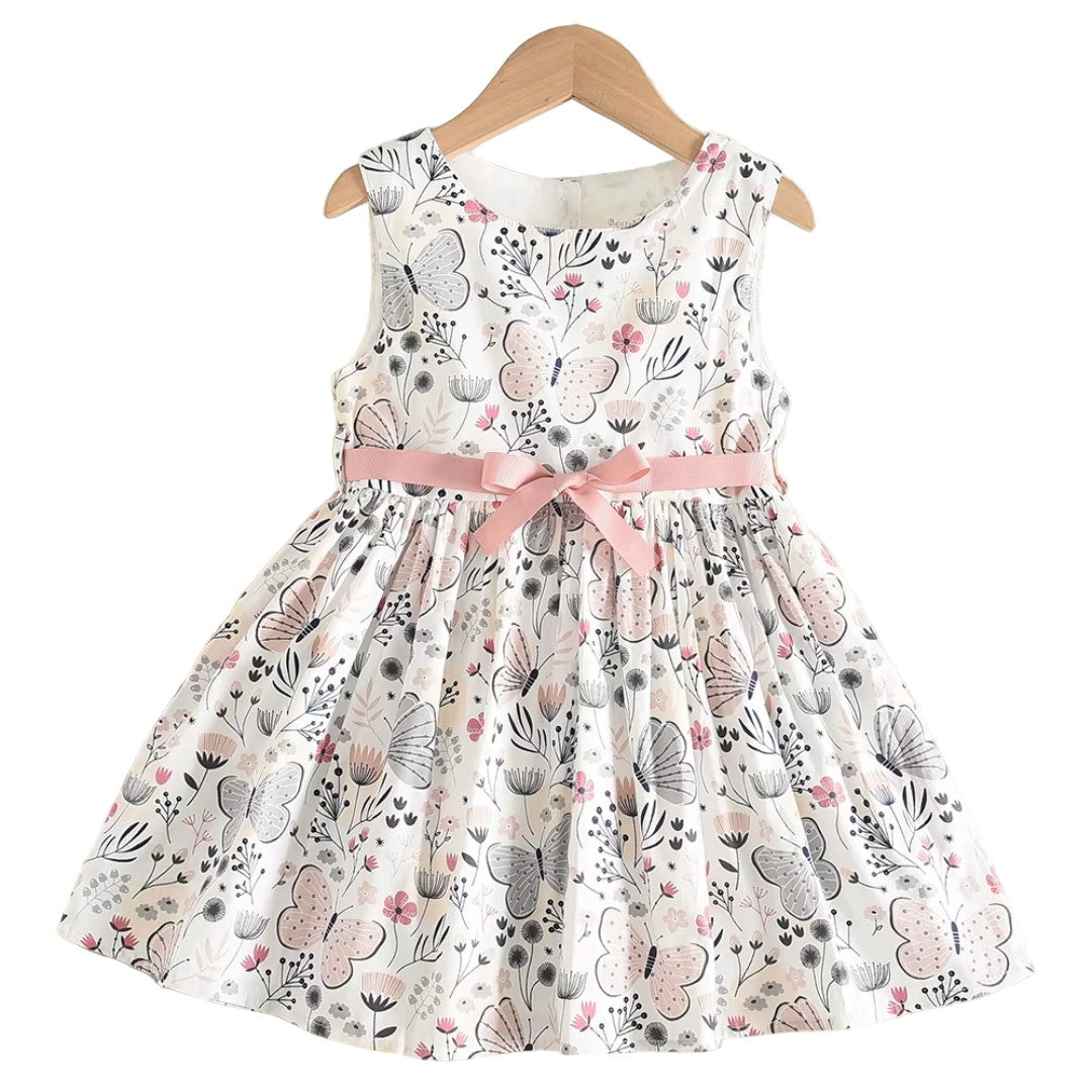 Girls' long sleeve flared dress - product photo 3
