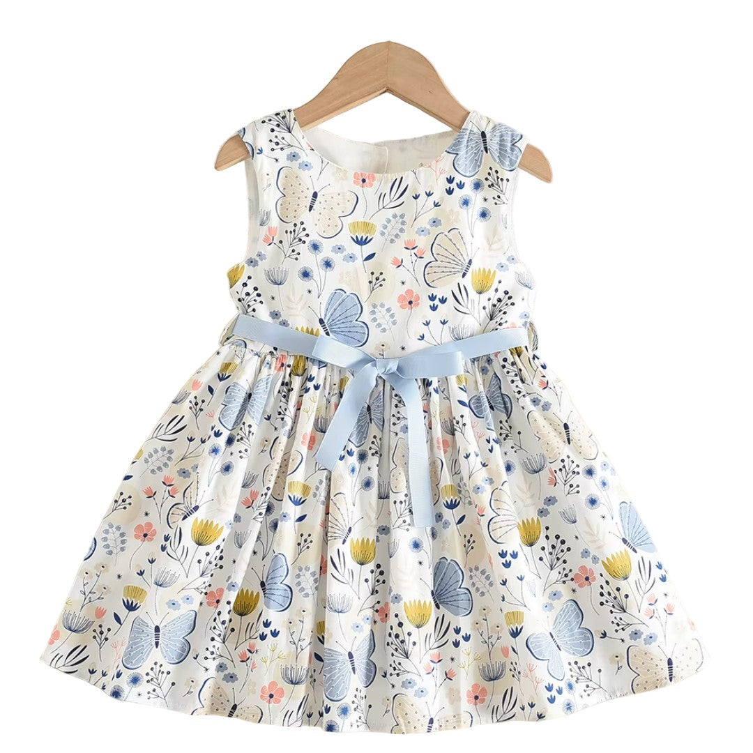 Girls' long sleeve flared dress - product photo 4