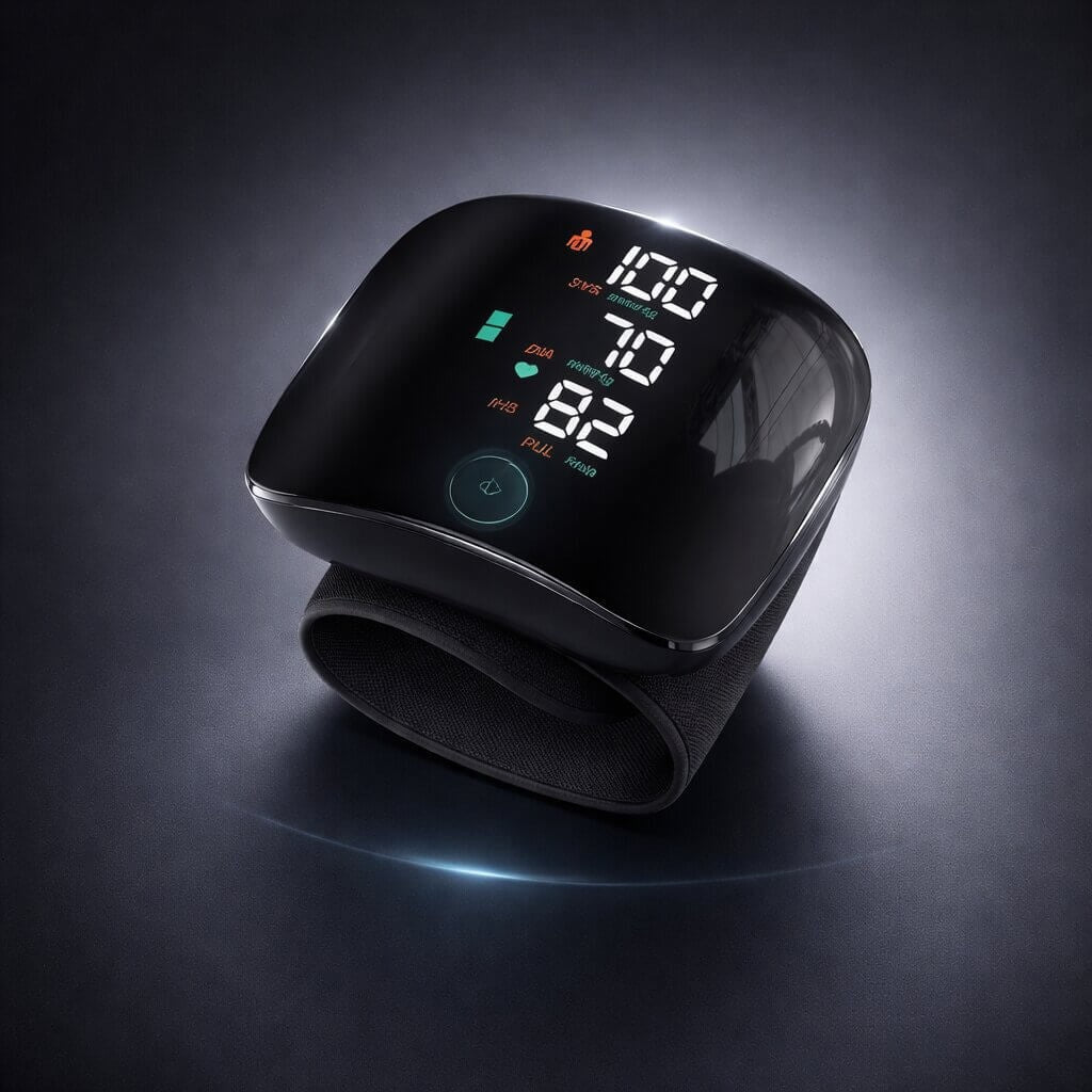 Rechargeable wrist cuff monitor with touch display - product photo 11